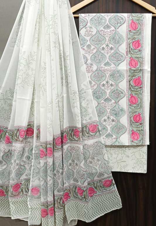 Cotton Suit Set with Cotton Dupatta ( CT0602 )