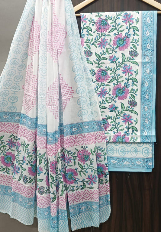 Cotton Suit Set with Cotton Dupatta ( CT0609 )