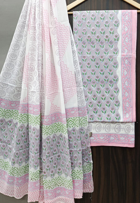 Cotton Suit Set with Cotton Dupatta ( CT0611 )