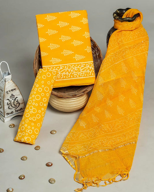 Cotton Suit Set with Kota Doria Dupatta ( CD115013)